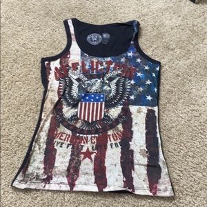 Red white and blue tank top